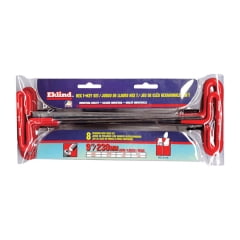 

Eklind Tool Eklind Tool - 53198 - 3/32 to 1/4 SAE T-Handle Hex Key Set 9 in. 8/pc.