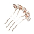 thumbnail image 2 of Eoperou Hair Comb High-end Portable Four Teeth Rhinestone Butterflies Shape Hair Clip Hair Styling Accessories, 2 of 8