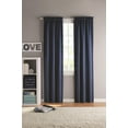 thumbnail image 2 of Your Zone Solid Blackout Curtain Panel Pair, Set of 2, Blue Cove, 30" W x 95" L, 2 of 9