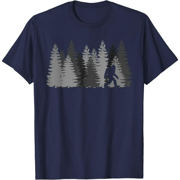 Bigfoot in the Forest Sasquatch Yeti Unisex T-Shirt for Men Women Kids Toddler