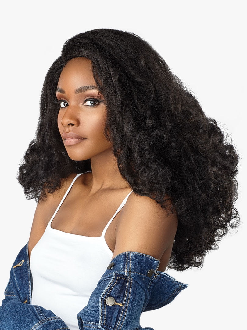 Sensationnel Synthetic Instant Weave Curls Kinks&Co Half Wig - HEART BREAKER (1 Jet Black)