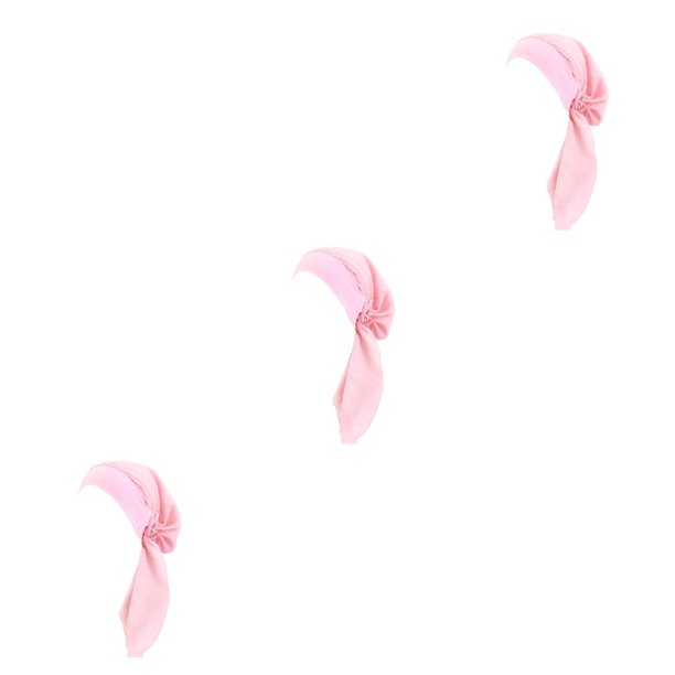 Jumpingount Diadema Sombrero Sedoso Sombrero para dormir Transpirable Práctico Versátil Sombrero con textura Cómodo Usar Headwrap rosa Type1 NO1