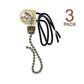 Pull Chain Switch Zing Ear Ze 109 Ceiling Fan Light Lamp Replacement 3 Pack Bronze Com Pull Chain Switch Zing Ear Ze 109, How To Change Pull Chain On Ceiling Fan