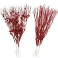 thumbnail image 1 of 10Pcs Christmas Tree Picks Eco-friendly Vibrant Color Widely Used Artificial Tree Filler Sticks Berry Branches Stems, 1 of 10