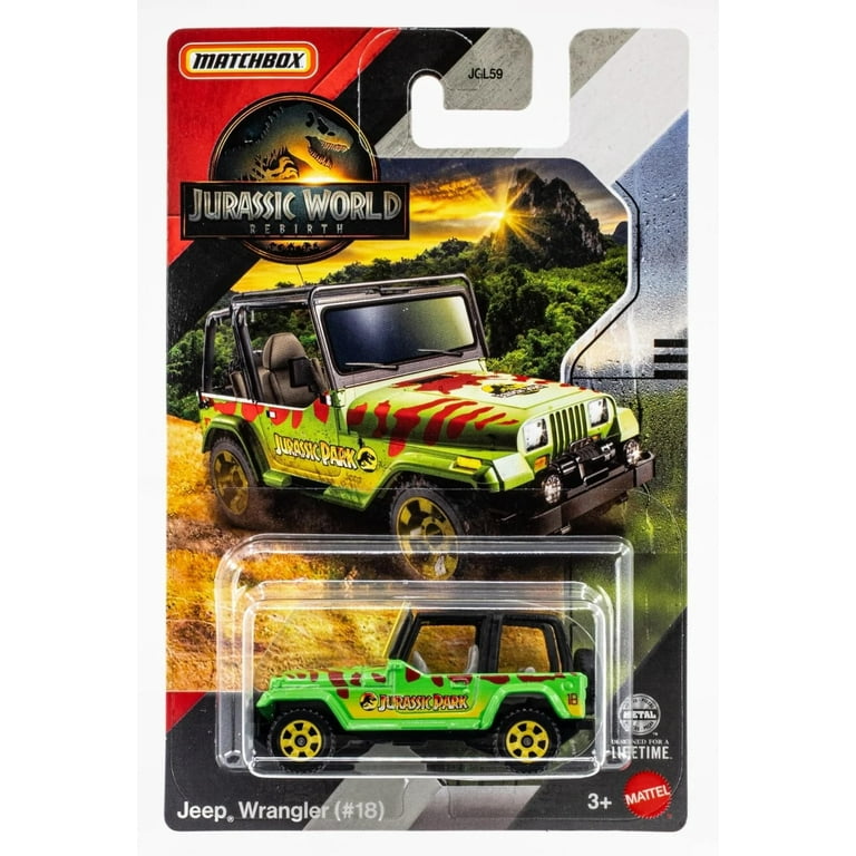 SF・ファンタジー・ホラー Mattel Matchbox 1:18 Jeep Wrangler Matchbox Jurassic Park Jurassic World Jeep Wrangler 29, 1:18