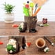 thumbnail image 2 of Cute Hedgehog Desk Pen Pencil Pot Holder Toothbrush Holder Resin Desktop Organizer Container Stationery Storage Office Desk Decoration, 2 of 4