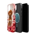 thumbnail image 2 of DistinctInk MagSafe Tough Case for Apple iPhone 13 Mini (5.4" Screen) - Valentine's Day Nova Scotia Duck Tolling Retriever Puppy - Wireless Charging Compatible, 2 of 6