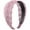 Pink, variant on VLOOCKLW Lace Embroidery Headband Women Wide Anti Slip Teeth Design High Toughness Stable Fixing Fashion Hairband For Daily Styling