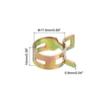 thumbnail image 2 of Uxcell ID 17.5mm 11/16inch Fuel Line Hose Clips,Pipe Clamps,Spring Hose Clamp,20Pcs, 2 of 7