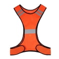 thumbnail image 1 of Graflsoa Gilet de Sécurité Réfléchissant Haute Visibilité pour le Vélo de Nuit, la Course et les Activités de Plein Air - Ajustement Réglable, Léger, Options Orange/jaune, 1 of 6