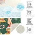 thumbnail image 3 of Yayeee Bath Rug for Bathroom Floor Non Slip Rectangle Fluffy Soft Absorbent Mat, 16"x24", Beige Christmas Gingerbread, 3 of 7