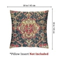thumbnail image 4 of BANET Rust Red Ethnic Throw Pillow Covers Carpet Vintage Decorative Pillows Square Pillow Cases Accent Home Decor for Bedroom Couch Sofa Porch Set of 2 24x24in, 4 of 7
