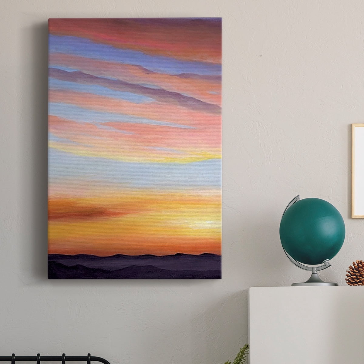 Ignited Dusk I Premium Gallery Wrapped Canvas - Ready to Hang
