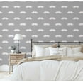 thumbnail image 5 of S4Sassy Mustache Print Wallpaper Grey Walls Covering, 25" x 120" Self-Adhesive Vinyl Wallpaper, Walls Wrap, Easy DIY Wall Covering For Kids Bedroom, Kids Room Wall Decor, Playroom, 5 of 7
