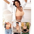 thumbnail image 3 of Werena Wireless Bras for Women No Underwire Seamless Full Coverage Comfortable Everyday Bra with Medium Support, 3 of 11