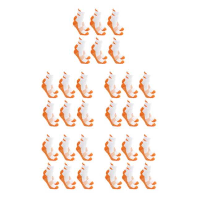Sonducket 6 pares de fibras de textura fijas que absorben el sudor y fibras suaves que no destiñen para formas tela transpirable naranja Type2 NO2