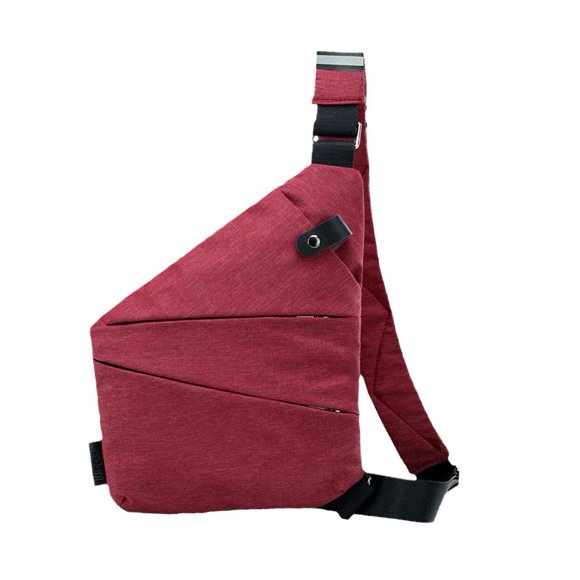 DTREELS Unisex Wander Plus Anti Theft Crossbody Shoulder Bag, Red