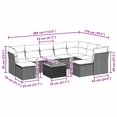 thumbnail image 2 of vidaXL 10 Piece Garden Sofa Set with Cushions Black Poly Rattan, 2 of 5