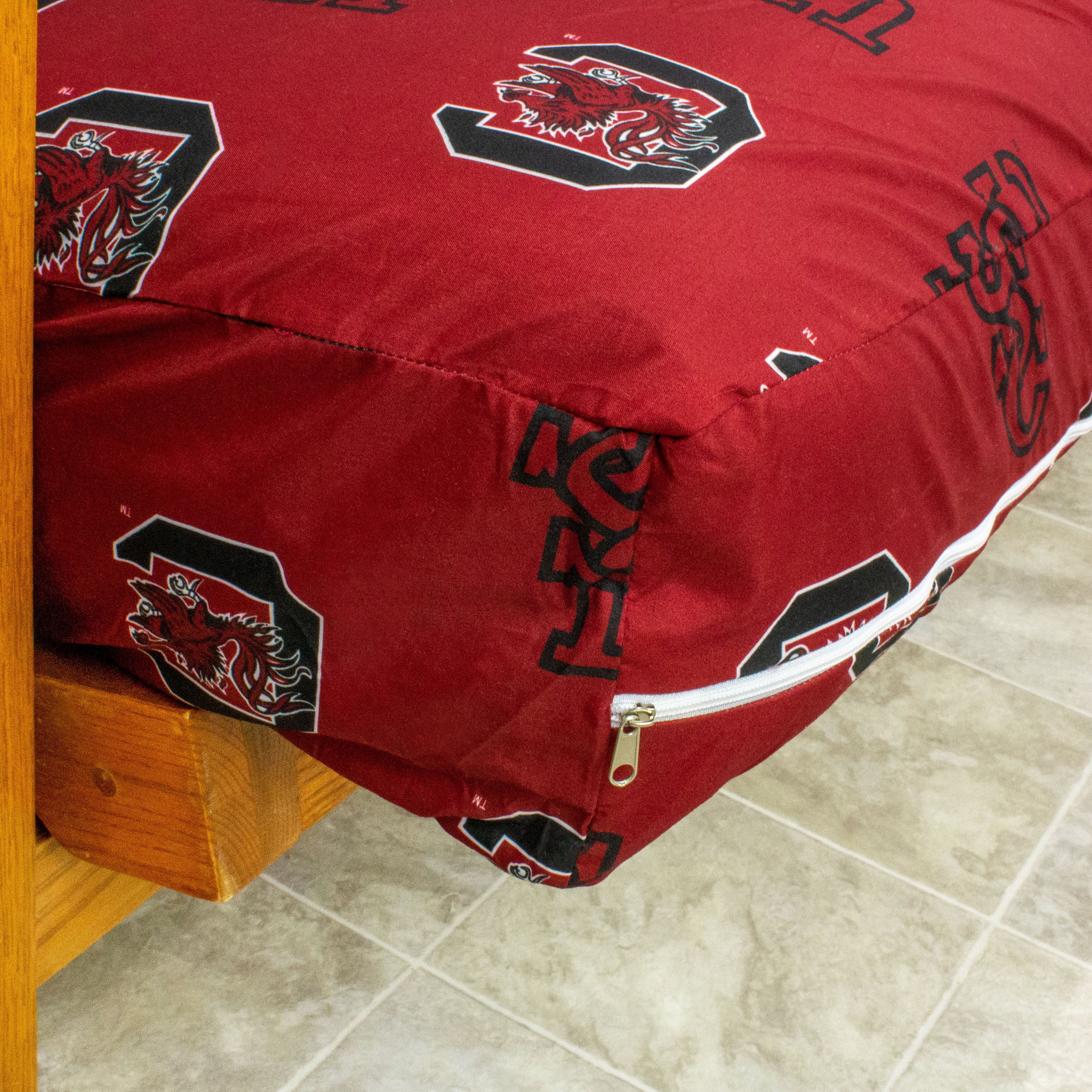 South Carolina Gamecocks Futon Cover - Full size fits 6 and 8 inch mats