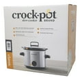thumbnail image 2 of Crock-Pot 2qt Slow Cooker - Classic Stainless Steel, 2 of 4