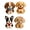 B, variant on Fabric DIY Sewing Craft Set for Beginners, Pre-Cut Fabric Pieces, Hand-Sewing Project Kit for Plush Toy Making