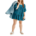 thumbnail image 1 of Solid Color Loose Long Sleeve Dress with Ruffles for Women Maternity, 1 of 6