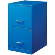 Scranton & Co 2 Drawer Metal File Cabinet in Blue