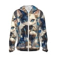 thumbnail image 1 of Fotbe Exotic Blue Cat Chaqueta con Protección Solar UPF 50+ para Hombre y Mujer, Camisa con Capucha y Bolsillos-Medium, 1 of 7