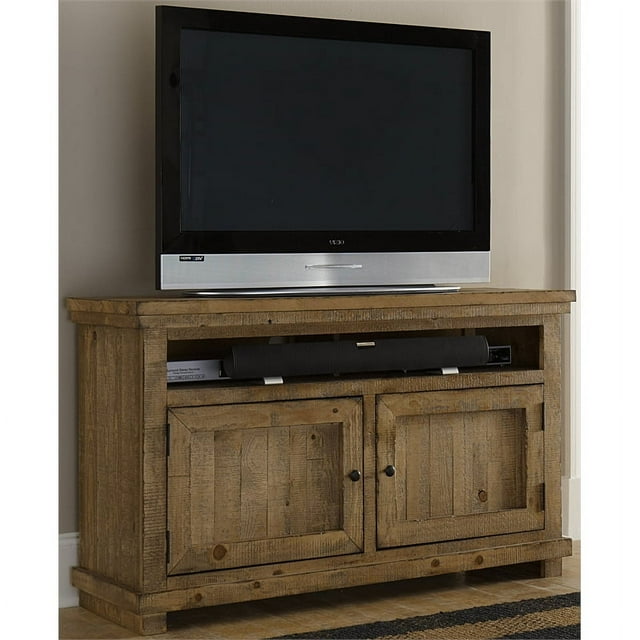 Progressive Meuble TV Willow 54 Pouces en Pin Vieilli