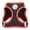 Black Base & Red Straps, variant on PHOEPET Step-in Dog Harness,Reflective Adjustable Dog Vest Harness, Soft Pet Walking Jacket with 2 Metal Leash Hooks for Dog and Cat