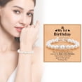 thumbnail image 6 of YYKihy First Birthday Pearl Bracelet For 1 Year Old Granddaughter Niece Happy 1st Birthday Jewelry Wonderful 1st Birthday Adjustable Bracelet For, 6 of 6