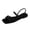 Black, variant on Flat Slippers for Women Square Toe Open Toe Summer Comfort Bohemia Sandals Low Heel Bottom Anti Slip Simple Solid Colour Footwear,Dark Gray 38