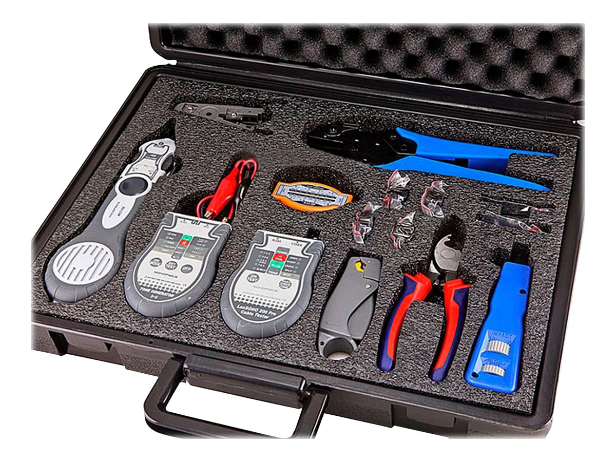 Monoprice Lan & Coaxial Installation Kit w/ Tester & Tone Generator Network tester kit