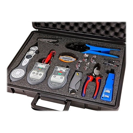 UPC: 0844660081357 | Monoprice Lan & Coaxial Installation Kit w/ Tester & Tone Generator – Network tester kit