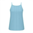 thumbnail image 4 of Liquidation! Hauts Grande Taille pour Femmes, Blouse à Manches Courtes d'Été pour Femmes, Débardeur Ample Sans Manches à Col Rond Froncé Décontracté Basique, 4 of 5
