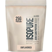 Isopure Unflavored Protein, Whey Isolate, 25g Protein, Zero Carb & Keto Friendly, 2 Ingredients, 16 Servings, 1 Pound (Packaging May Vary)