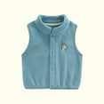 thumbnail image 2 of Fesfesfes Girls Jackets Toddler Baby Boys Girls Solid Color Plush Cute Winter Casual Keep Warm Singlet Coat Singlet Saving Sale, 2 of 3