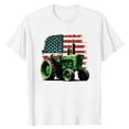 thumbnail image 4 of America 250 Unisex USA Farm Tractor Graphic Patriotic Casual Short Sleeve Tee Mens 4Th of July T Shirts White XXL, 4 of 4