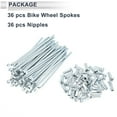 thumbnail image 4 of Unique Bargains 36pcs Universal Bicycle Spokes 12G Bike Wheel Spokes Nipple Silver Tone Carbon Steel Galvanized Silver Tone-69mm, 4 of 7