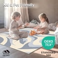 thumbnail image 4 of ODIKA 3'x5' Machine Washable Non-Slip Area Rug, Abstract Waveforms with Monochrome Contrast and Fluid Edges High Traffic Rug, Gray, 463913, 4 of 5