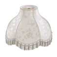 thumbnail image 2 of Aspen Creative 30306 Transitional Scallop Bell Shape Spider Construction Lamp Shade in Off White, 17" wide (6" x 17" x 12"), 2 of 5