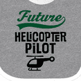 thumbnail image 4 of Inktastic Future Helicopter Pilot Boys or Girls Baby Bib, 4 of 4