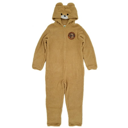 Ted 2 Mens Plush Teddy Bear Costume Union Suit Pajamas