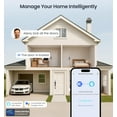 thumbnail image 5 of Veise Built-in WiFi Fingerprint Smart Lock, App Remote Control, Keyless Entry, Digital Keypad Deadbolt, Auto Lock, IP55 Waterproof, Matte Black, 5 of 9