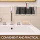 thumbnail image 4 of Soporte para cepillos de dientes sin perforaciones, soporte de pared para cepillos, estante de almacenamiento con tazas, 4 of 7