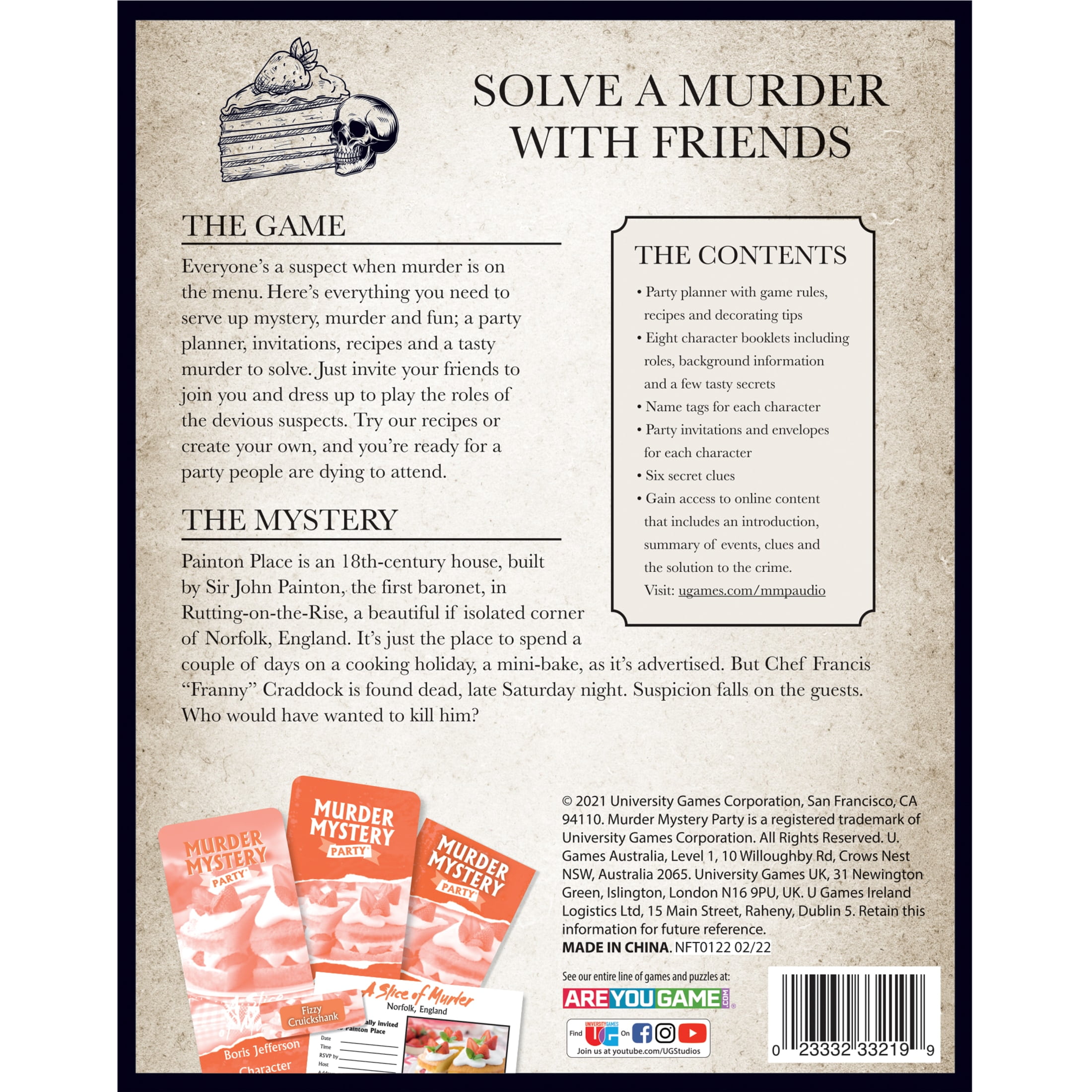 The Immortal Murders Box Murder Mystery Party Game