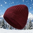 thumbnail image 2 of ktowifly Fleece Lined Knitted Caps for Women Men Winter Warm Thermal Ribbed Solid Color Ribbed Trendy Hat, 2 of 5
