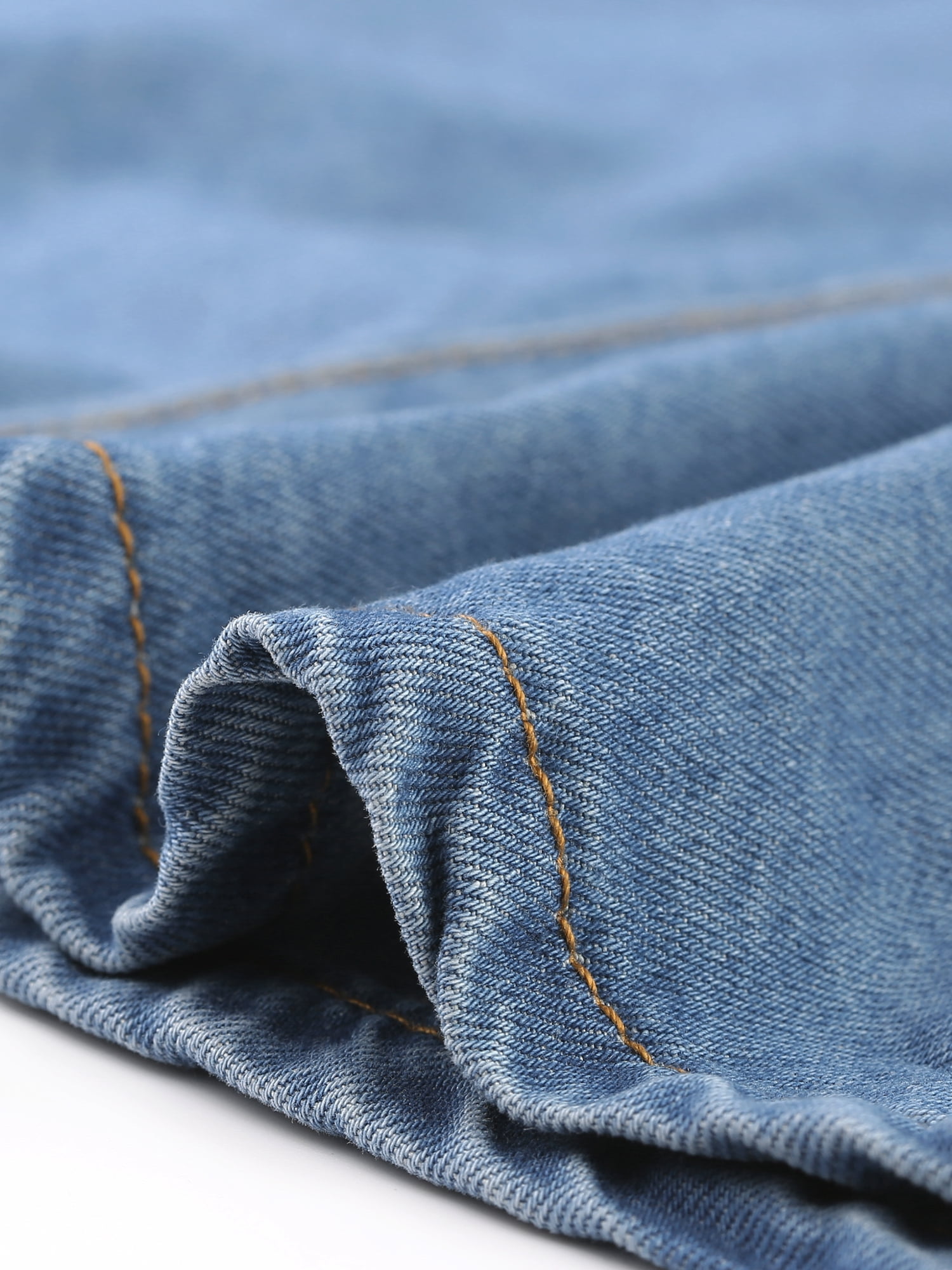 DARING DIVA Women's Denim Skirt A-Line Flared Mini Jean Skirt S Light Blue