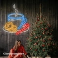 thumbnail image 3 of Glowneon Coffee Cookies Canes Candy Neon Sign, Coffee Christmas Led Light, Coffee Shop Decor, 3 of 4