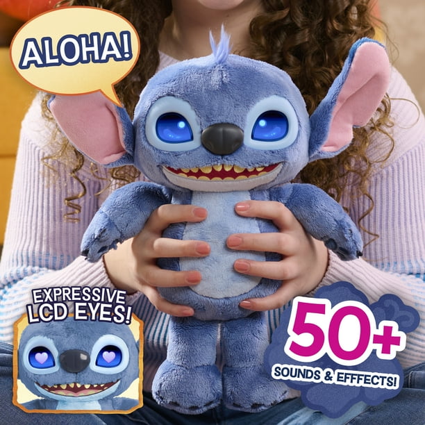アメリカで購入したMany Moods Stitch ぬいぐるみ Disney Stitch Many Moods 34 cm Interactive Plush Toy, 50+ Sounds